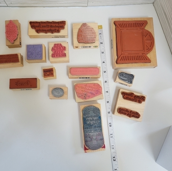 15 Word Stamps for Card Making, Etc. - Picture 2 of 5